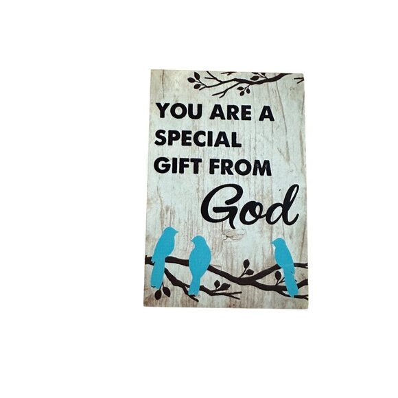 Ganz Inspirational Wall Plaque "You Are A Special Gift From God" With Bluebirds - Picture 1 of 7